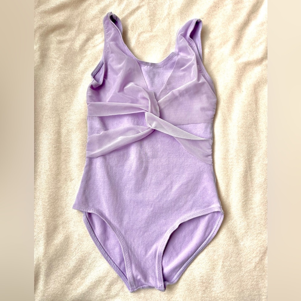 Beautiful Purple Cotton Girls Leotard. 4-5 yo.